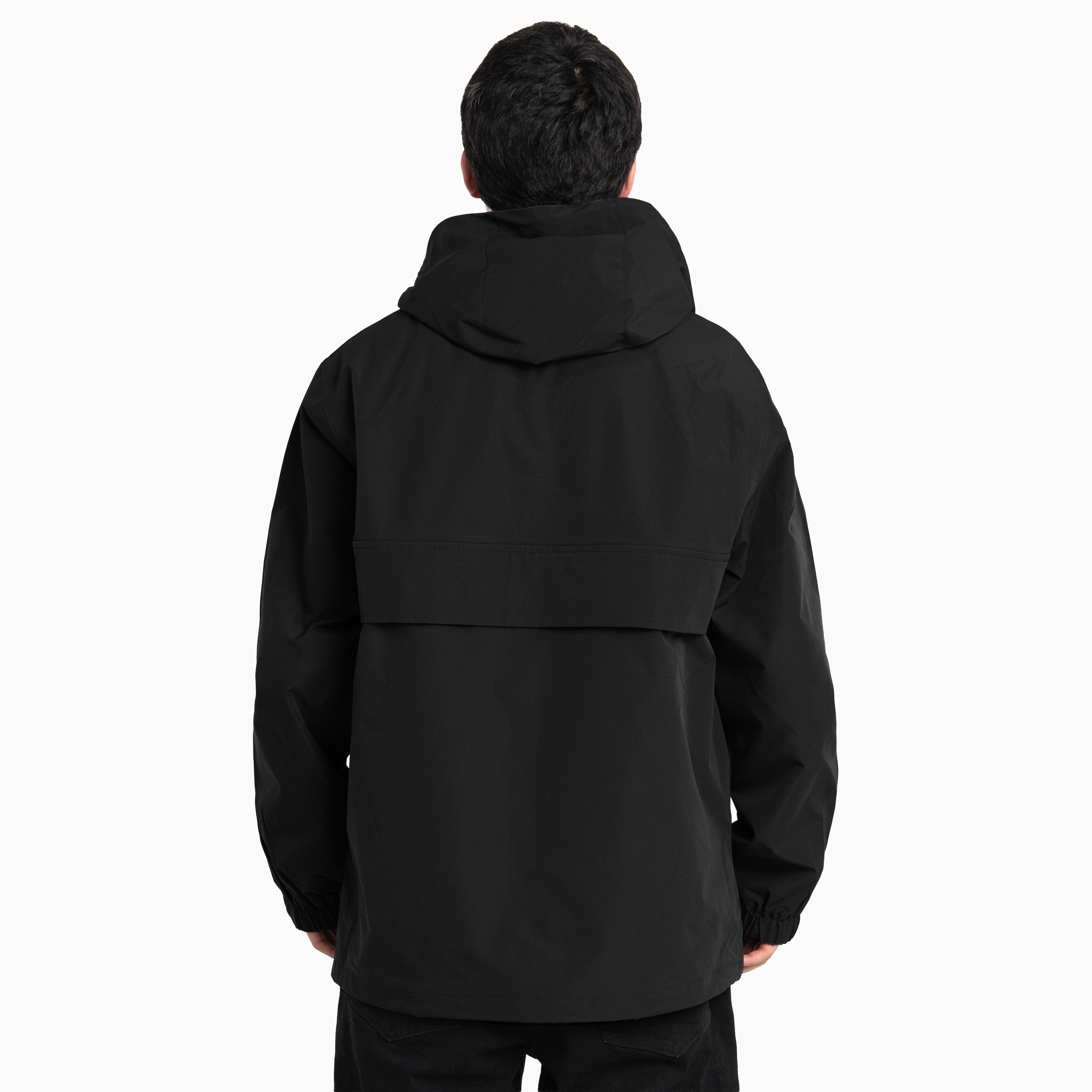 25AW 【NYLON ANORAK JACKET】 black SIZE２ Pro Club Men's Nylon Hooded Anorak Quarter Zip Jacket