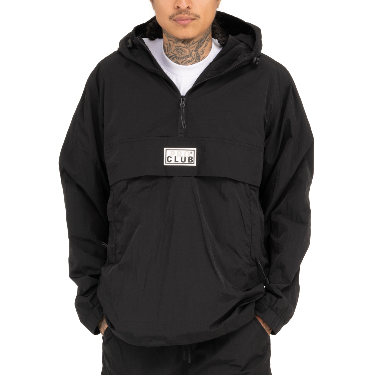 Comfort Metallic Nylon Quarter Zip Anorak