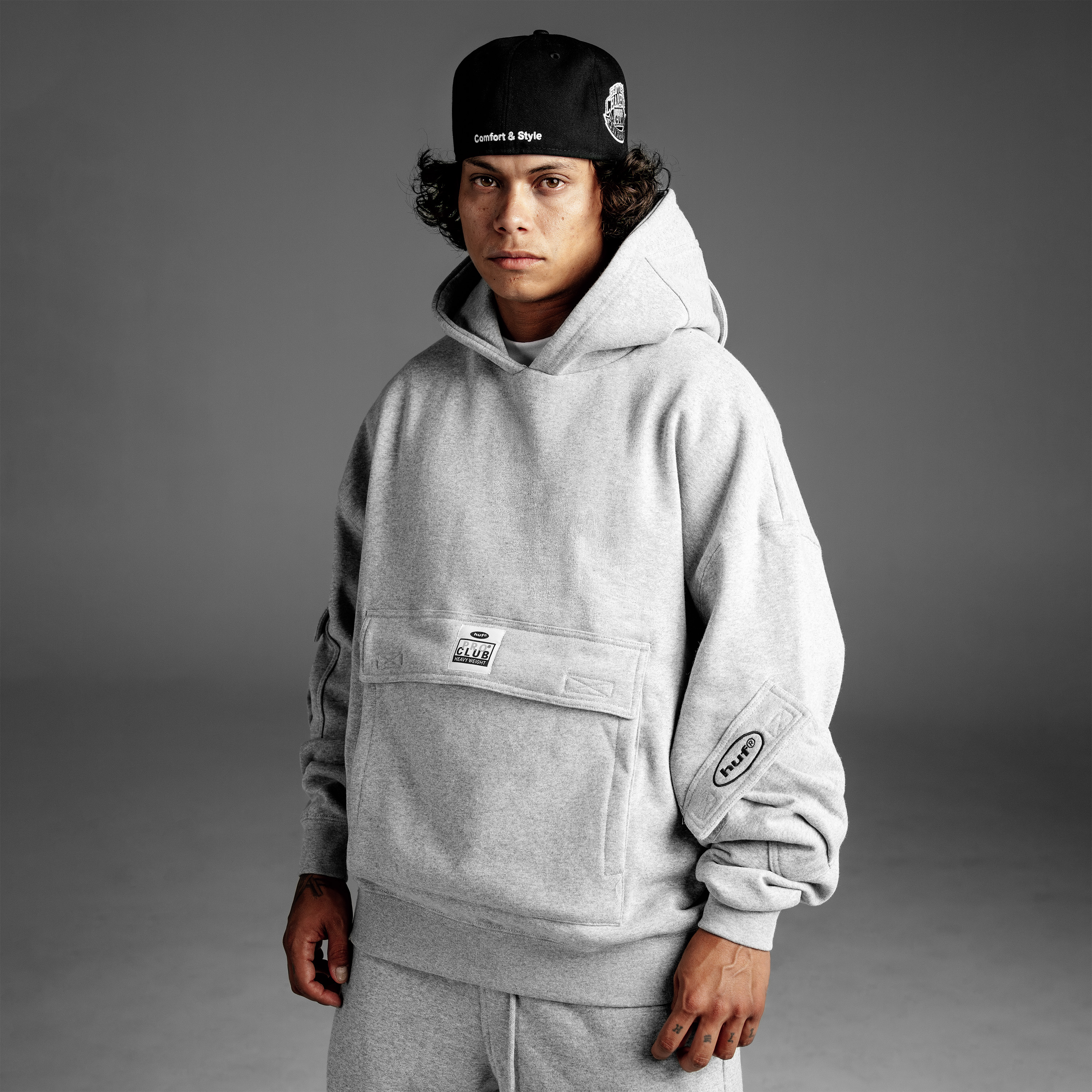 Huf Heavywide Multi Pocket Pullover Hoodie